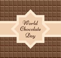 naadloos patroon. fijne wereldchocoladedag. vector illustratie