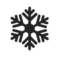 illustratie van het pictogram van de vorm van de sneeuw, sneeuwt, koude temperatuur, weersvoorspelling. vector