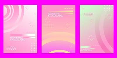 roze boekomslagset met mooi en elegant ontwerp. gebruikt voor de omslag van posters, tijdschriften, vector