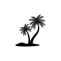ontwerpsjabloon voor kokospalm icon vector