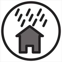 illustratie van regen icoon vector