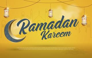 ramadan kareem islamitische sjabloon voor spandoek vector