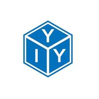 yiy brief logo ontwerp op witte achtergrond. yiy creatieve initialen brief logo concept. yiy-briefontwerp. vector