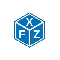 xfz brief logo ontwerp op witte achtergrond. xfz creatieve initialen brief logo concept. xfz brief ontwerp. vector