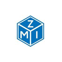 zmi brief logo ontwerp op witte achtergrond. zmi creatieve initialen brief logo concept. zmi brief ontwerp. vector