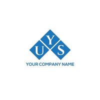 uys creatieve initialen brief logo concept. uys brief design.uys brief logo ontwerp op witte achtergrond. uys creatieve initialen brief logo concept. uys brief ontwerp. vector