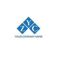 zyc brief logo ontwerp op witte achtergrond. zyc creatieve initialen brief logo concept. zyc brief ontwerp. vector