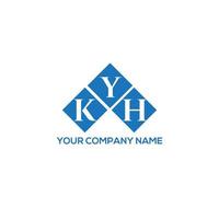 kyh brief logo ontwerp op witte achtergrond. kyh creatieve initialen brief logo concept. kyh brief ontwerp. vector