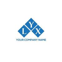 lyx brief logo ontwerp op witte achtergrond. lyx creatieve initialen brief logo concept. lyx brief ontwerp. vector