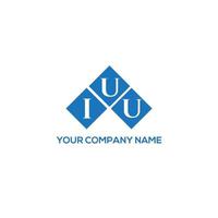 iuu brief logo ontwerp op witte achtergrond. iuu creatieve initialen brief logo concept. iuu brief ontwerp. vector