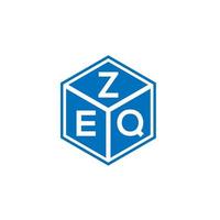 zeq creatieve initialen brief logo concept. zeq brief design.zeq brief logo ontwerp op witte achtergrond. zeq creatieve initialen brief logo concept. zeq brief ontwerp. vector