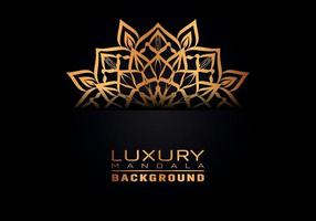 luxe sier mandala logo achtergrond, arabesk stijl. vector