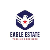 eagle tech logo sjabloon ontwerp vector, embleem, ontwerpconcept, creatief symbool, pictogram vector