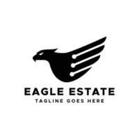 eagle tech logo sjabloon ontwerp vector, embleem, ontwerpconcept, creatief symbool, pictogram vector