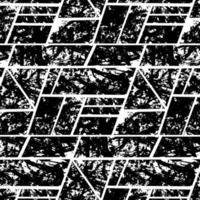 grunge zwart-wit textuur. patroon van krassen, slijtage en slijtage. zwart-wit vintage achtergrond. abstract patroon van vuil, stof vector