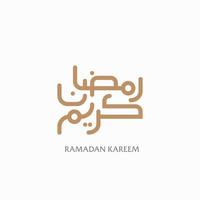ramadan kareem Arabische vector tekst kalligrafie. Arabische belettering illustratie. ramadan kareem betekent gezegende ramadan. islamitisch vieringssymbool.