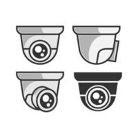 cctv vectorillustratie. set van cctv camera iconen geïsoleerd op een witte achtergrond. cctv camera pictogram eenvoudig teken. CCTV camera vector collectie