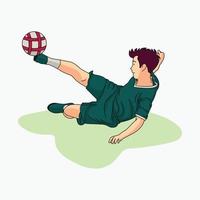 voetbal sport karakter illustratie vector