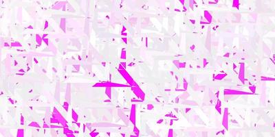 lichtpaarse, roze vectorlay-out met driehoeksvormen. vector