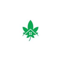 cannabis thuis, winkel. vector logo pictogrammalplaatje