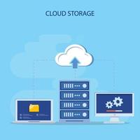 datacentrum. hosting, cloudopslag, serveropslag. grote gegevens. platte vector