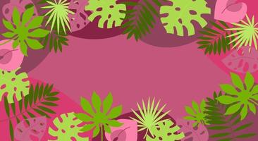 banner met botanisch vector