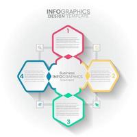 infographics ontwerp modern technologieproces, digitale marketinggegevens vector