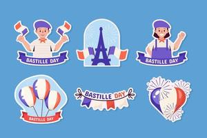 Bastille Day-stickercollectie vector