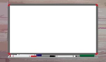 platte ontwerp whiteboard vector in houtnerf achtergrond voor kopie ruimte achtergrond, behang, advertenties, aankondiging, advertentie en andere