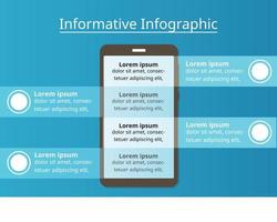 informatieve infographic sjabloon voor bedrijven. technologie diagram voor presentatie vector infographic