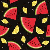 fruitpatroon van watermeloenen, kleur vectorillustratie vector