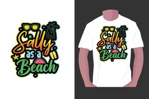 zomer typografie t-shirt design, zomer t-shirt design. vector