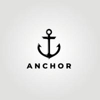 anker vector logo pictogram nautisch maritiem zee oceaan boot illustratie symbool