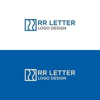 r mono lijnen logo-ontwerp vector