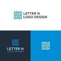 letter n logo ontwerp vector