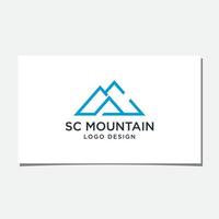 sc berg logo ontwerp vector