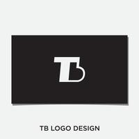 tb eerste logo ontwerp vector