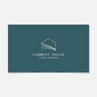 flow house luxe logo-ontwerp vector