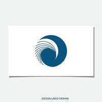 oceaan golf logo ontwerp vector