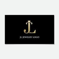 jl juweel logo ontwerp vector. vector