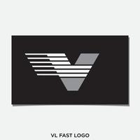 vl snel logo ontwerp vector