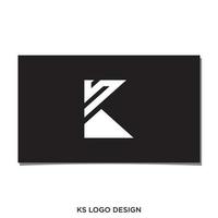 ks eerste logo ontwerp vector