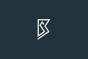 letter bs of sb logo vector ontwerpsjabloon