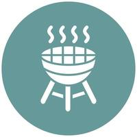 barbecue pictogramstijl vector