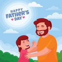 gelukkige vaderdag illustratie vector