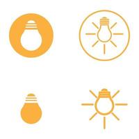 lamp logo ontwerp pictogram vector