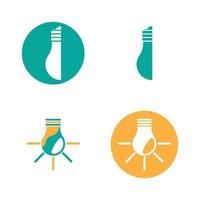 lamp logo ontwerp pictogram vector