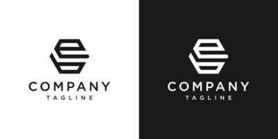 creatieve brief eb monogram logo ontwerp pictogrammalplaatje witte en zwarte achtergrond vector