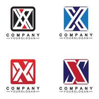 x brief logo sjabloon vector pictogram