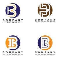 letter b logo vector, letter b bedrijfslogo, modern uniek creatief b logo-ontwerp, minimaal b aanvankelijk gebaseerd vectorpictogram. vector